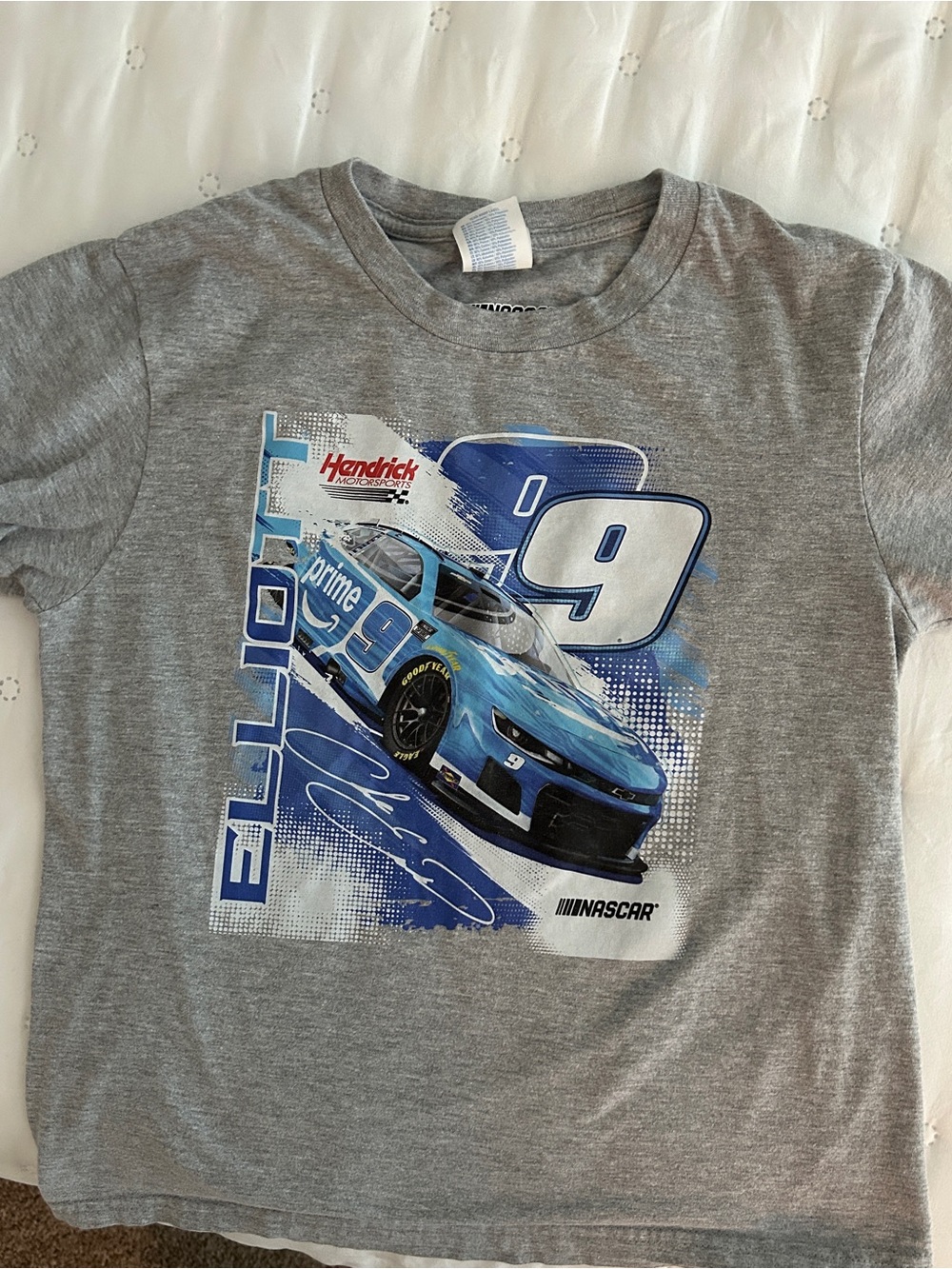 Chase Elliott #9 Blue Race Car Graphic Tee